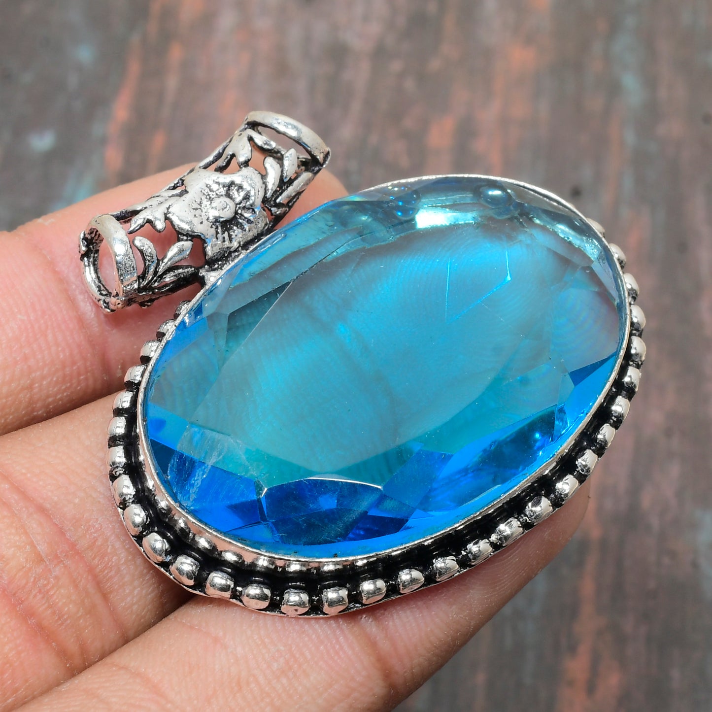 Serena’s Tide – Blue Silver Pendant