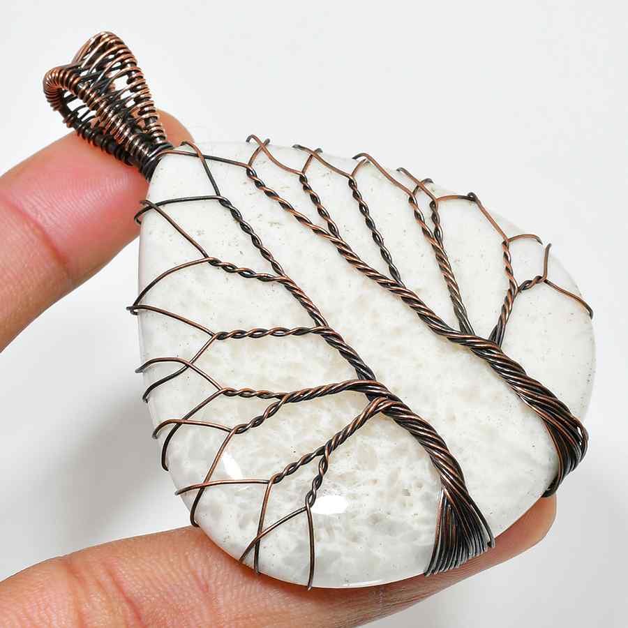 Gaia’s Arbor – Opal & Copper Pendant