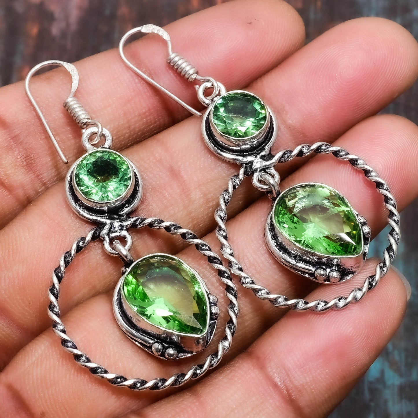 Nature’s Renewal – Peridot & Sterling Silver Earrings