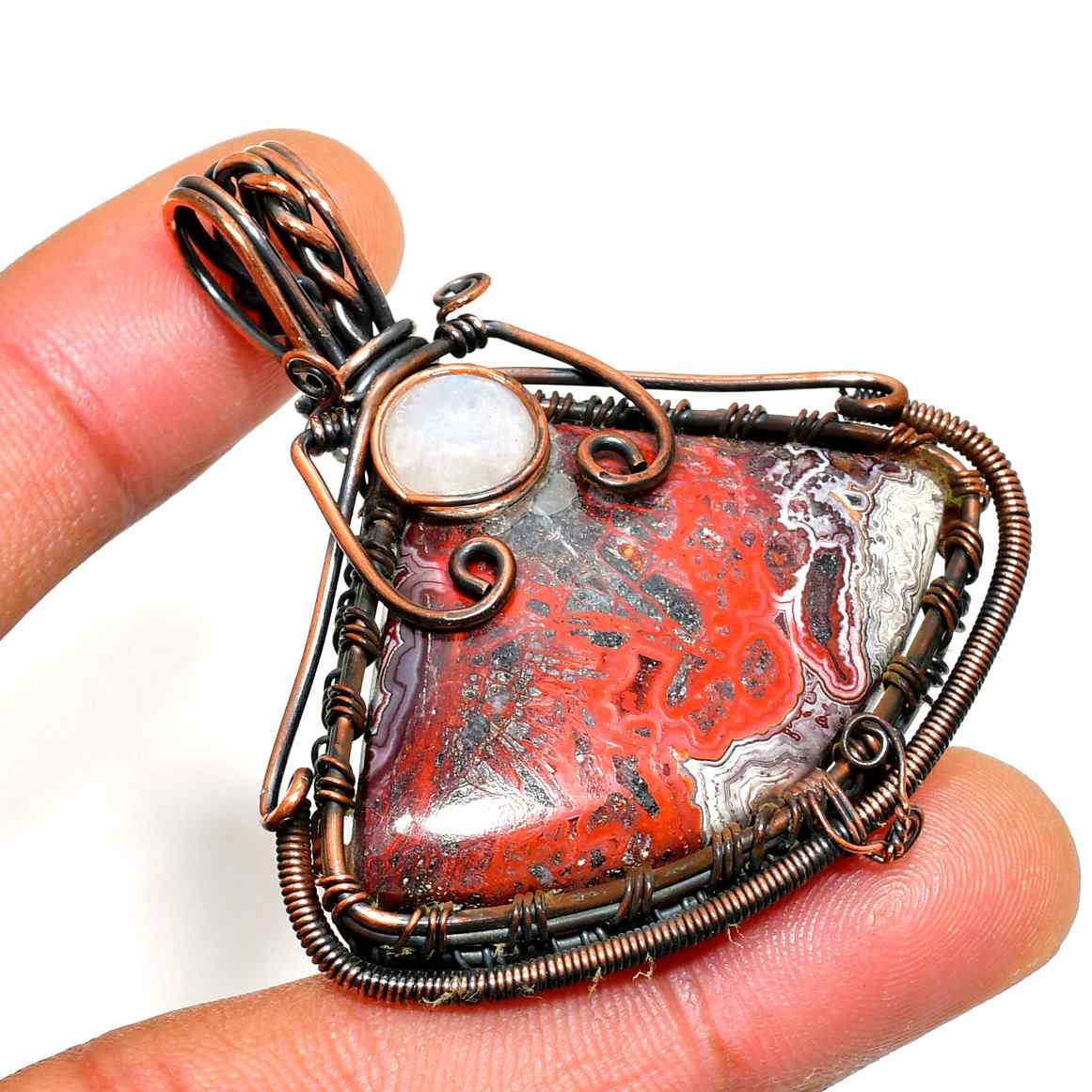 Terra’s Embrace – Jasper Copper Pendant