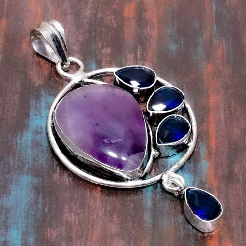 Ezra’s Veil – Sterling Silver Amethyst Pendant