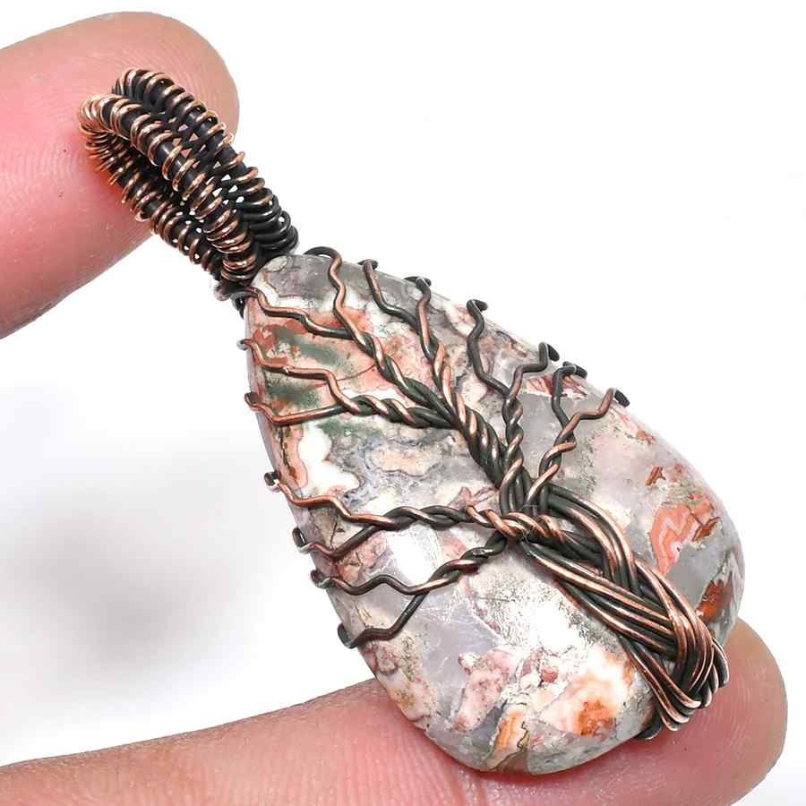 Earth’s Whisper – Agate & Copper Pendant