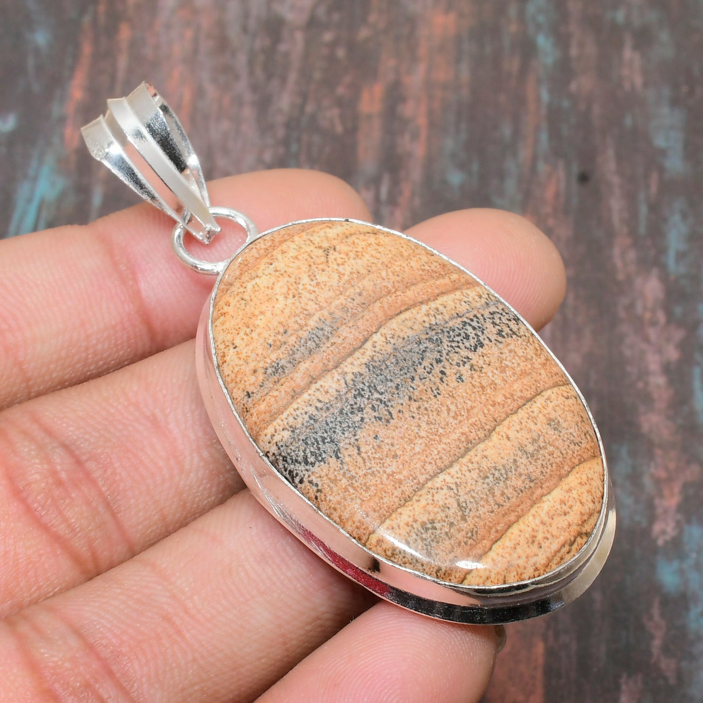Sandstone Serenity – Sterling Silver Pendant