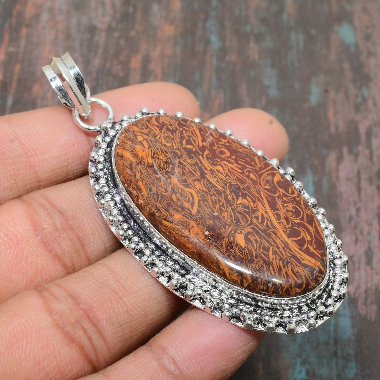 Grounded Grace – Sterling Silver Jasper Pendant