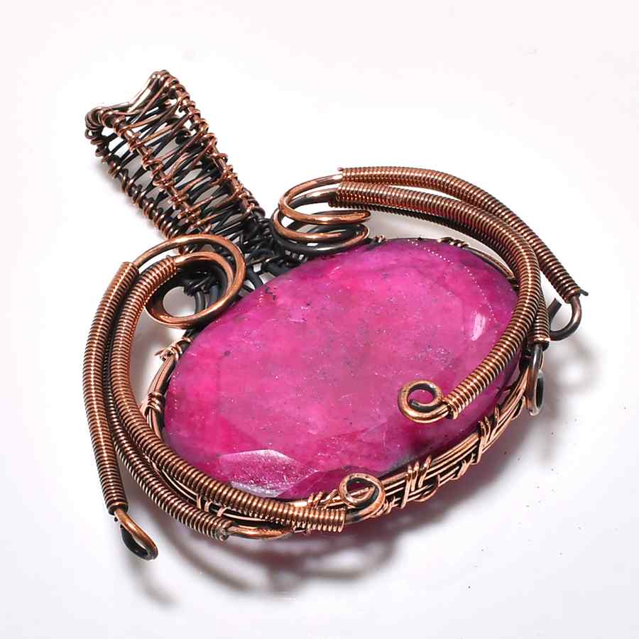 Emberheart – Ruby Copper Pendant