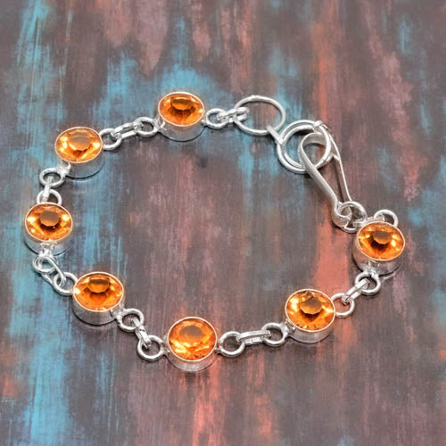 Solar Radiance – Sunstone & Sterling Silver Bracelet