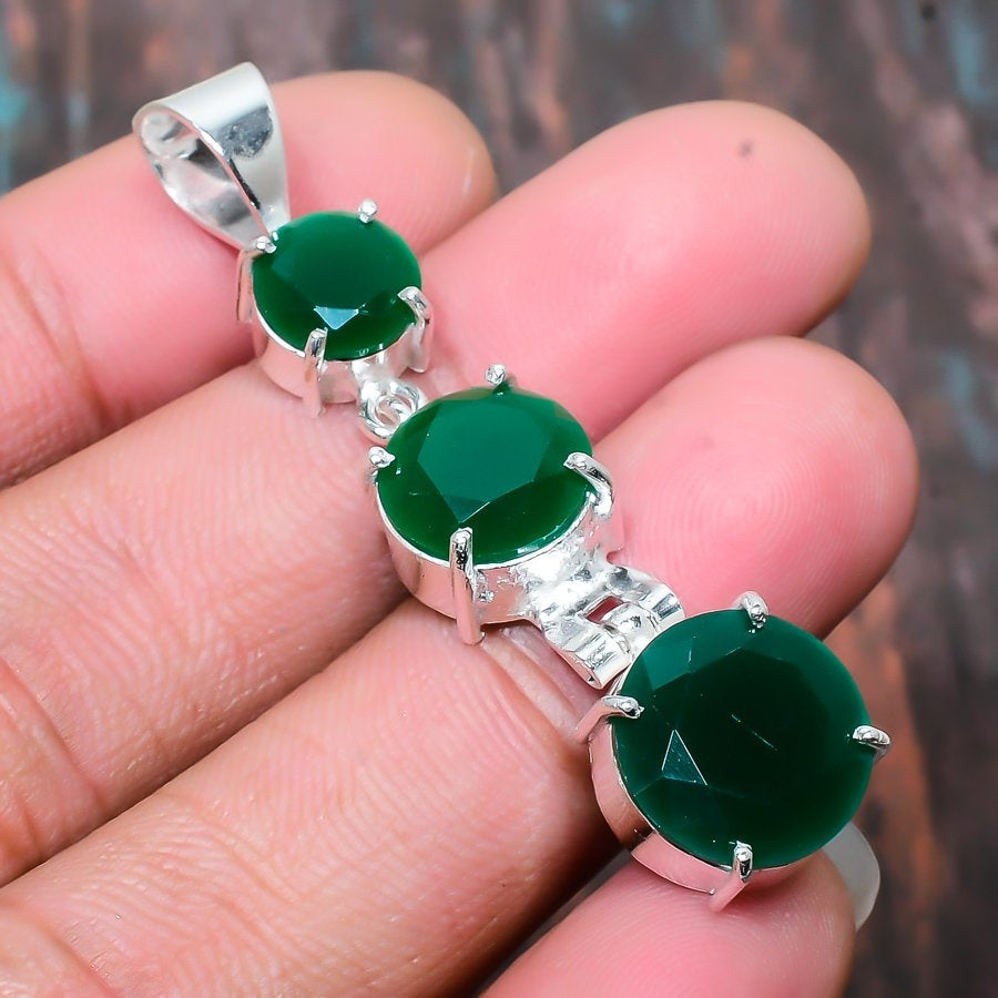 Jade Serenity – Sterling Silver Pendant