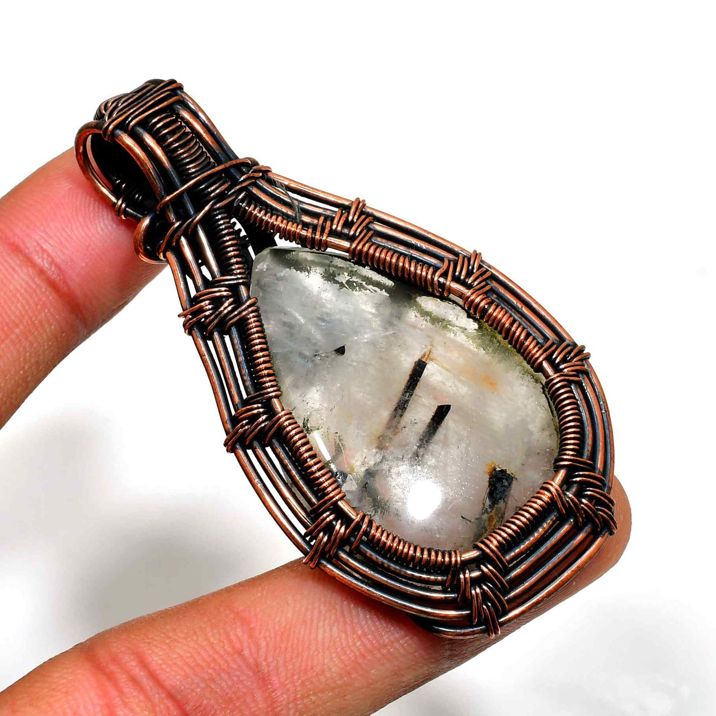 Sylph’s Clarity – Copper Quartz Pendant