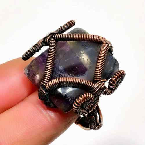 Spirit of Amethyst – Copper Wrapped Ring