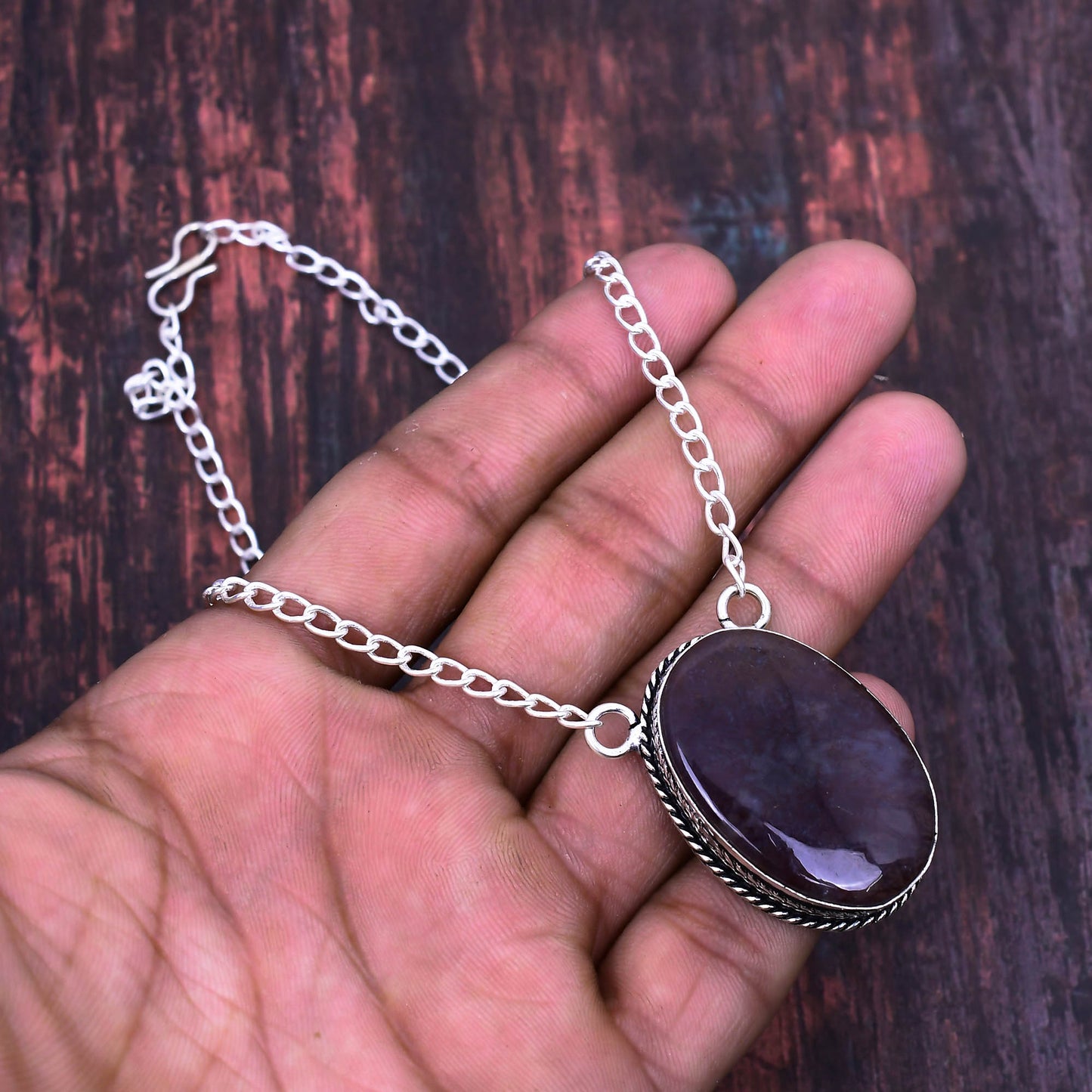 Selene’s Serenity – Amethyst & Sterling Silver Necklace
