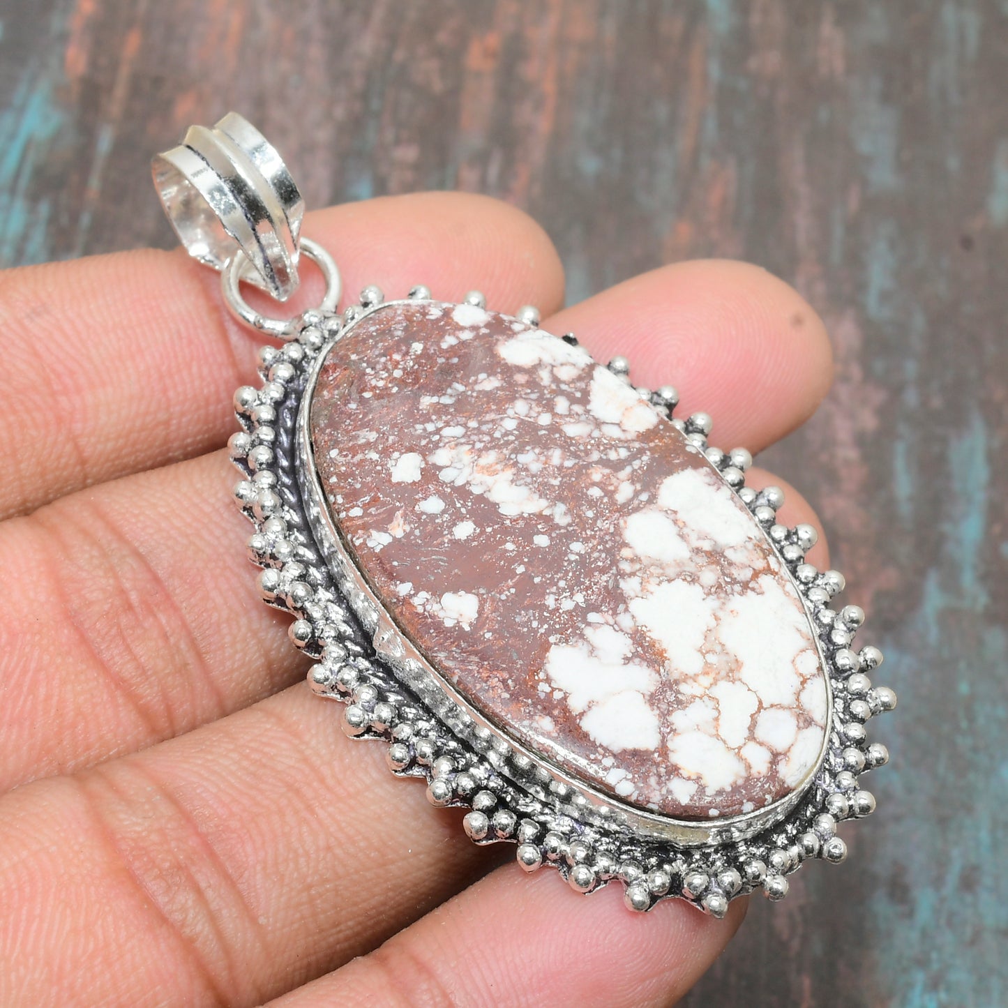 Earth’s Anchor – Silver & Jasper Pendant