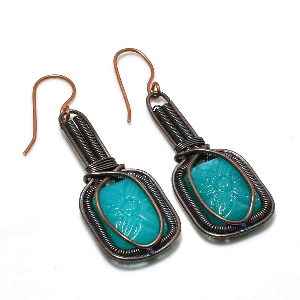 Ocean’s Embrace – Turquoise Copper Pendant