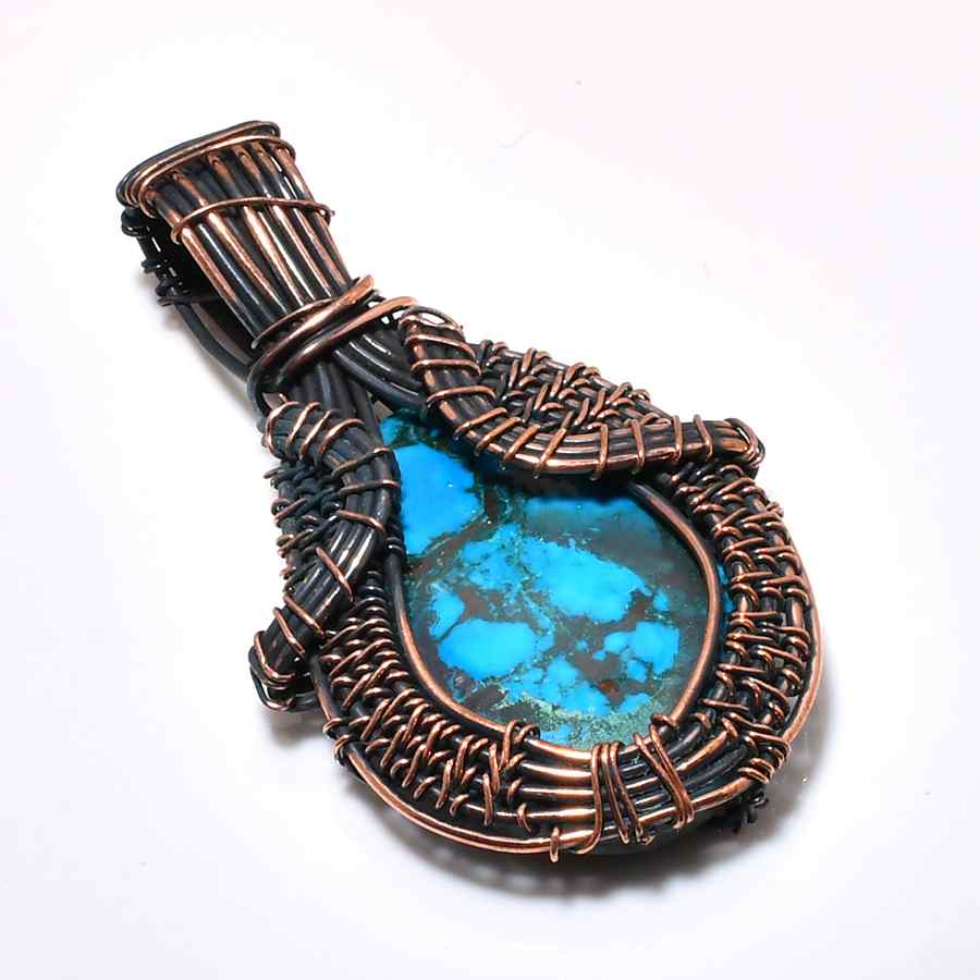 Tranquil Tide – Turquoise Copper Pendant