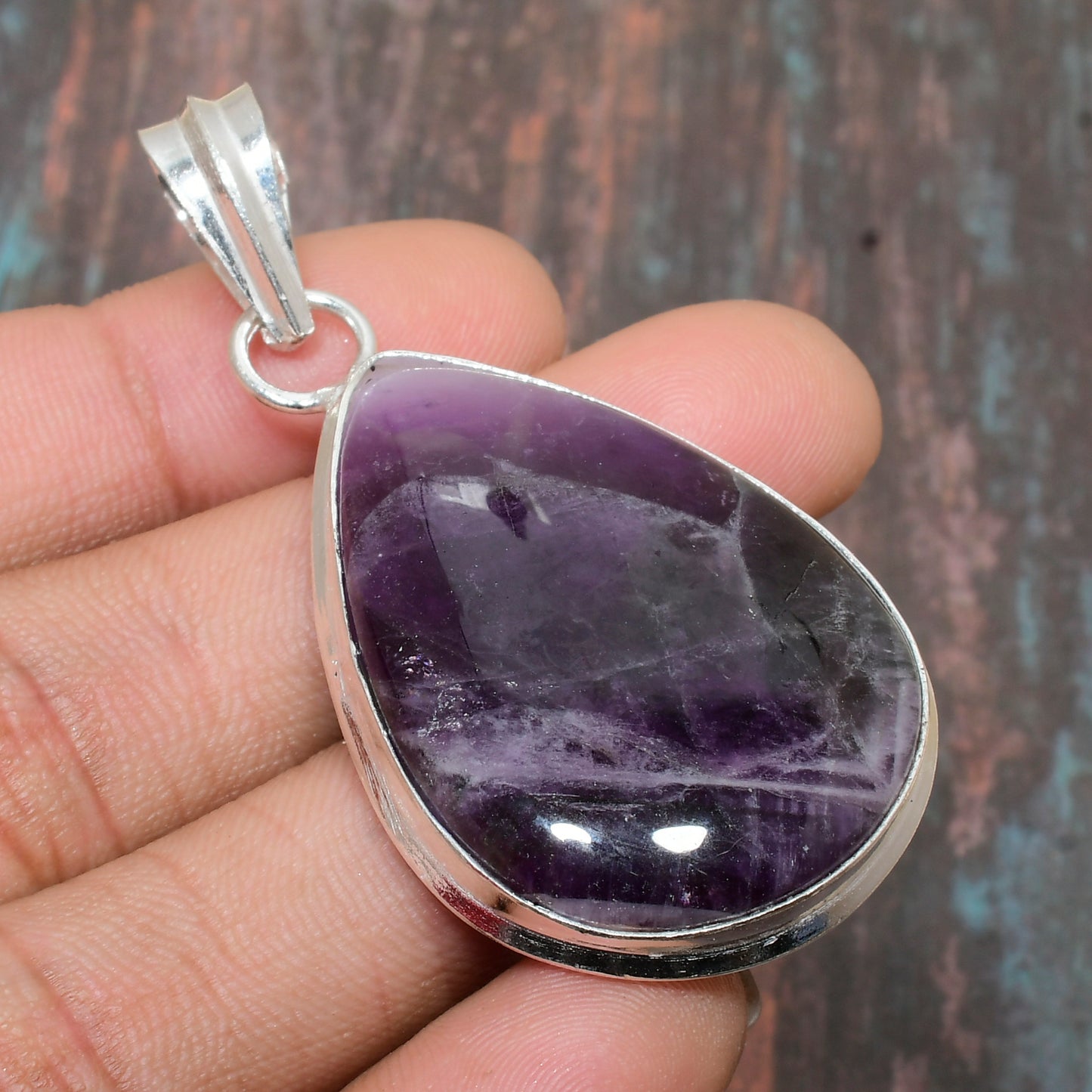 Serene Mystique – Sterling Silver Amethyst Pendant