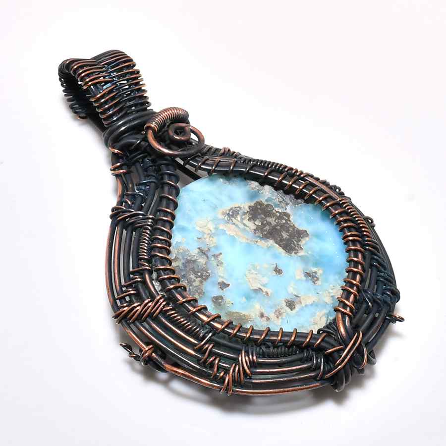 Serenity’s Song – Blue Opal Copper Pendant