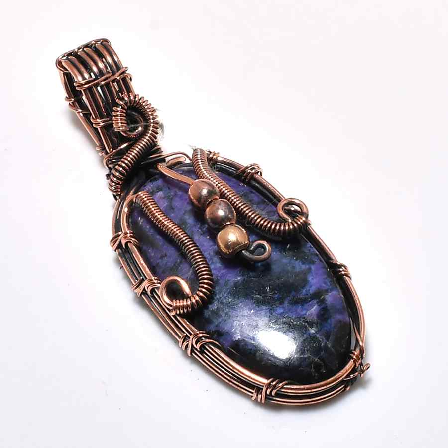 Oracle’s Whisper – Lapis Lazuli Copper Pendant