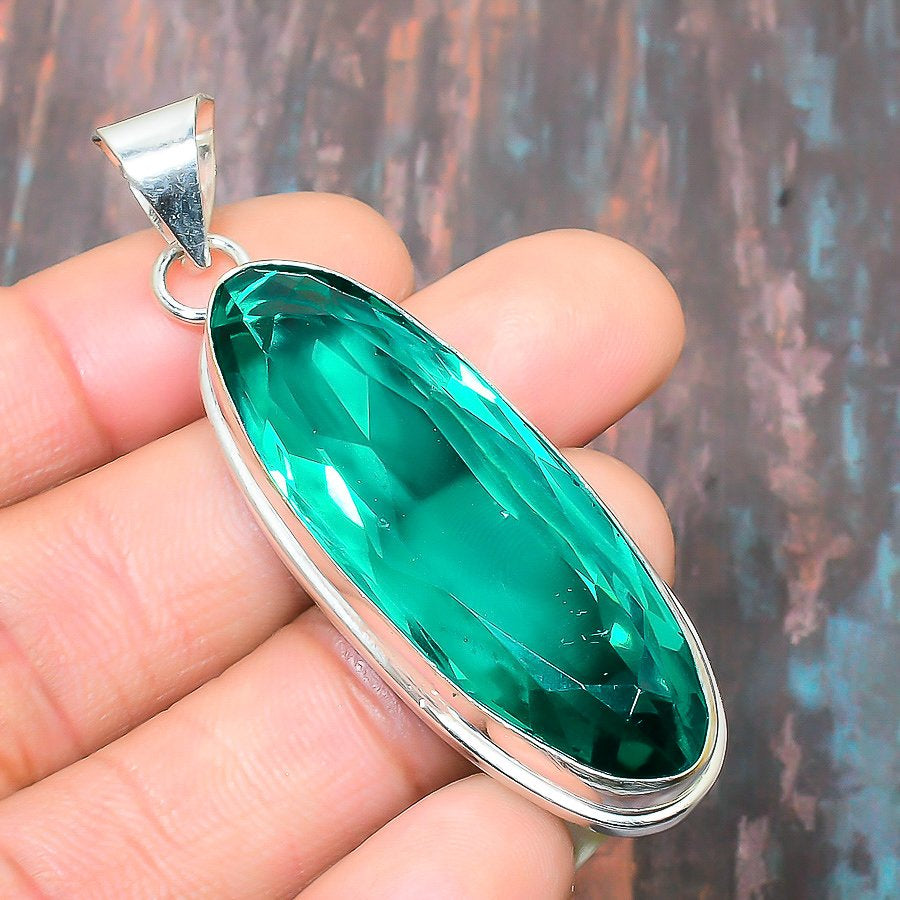 Marina’s Essence – Teal Sterling Silver Pendant