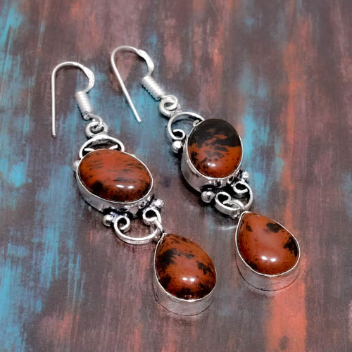 Gaia’s Grace – Jasper Drop Earrings