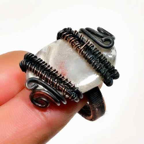 Luna’s Embrace – Wire-Wrapped Moonstone Ring