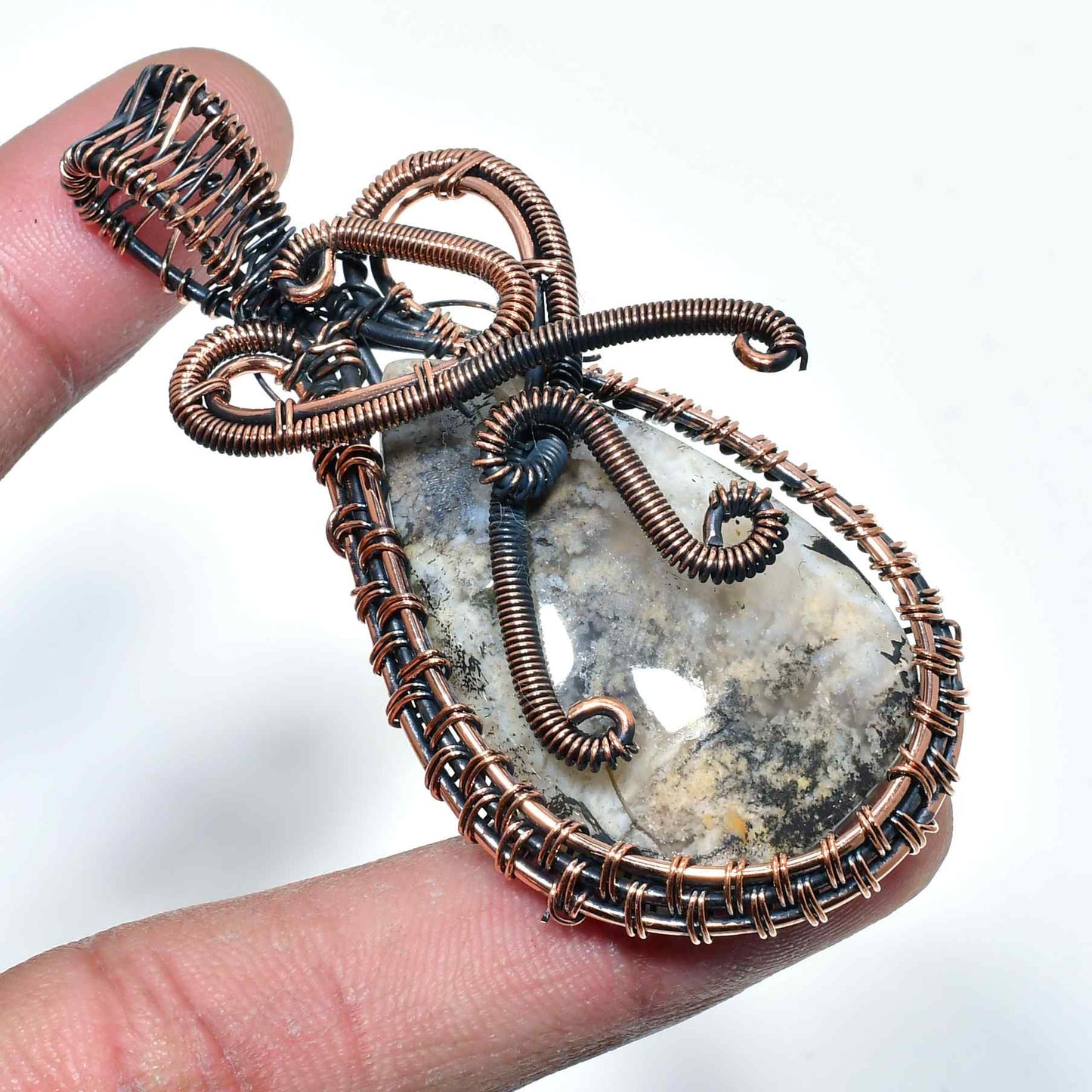 Selene’s Shield – Amethyst Copper Pendant