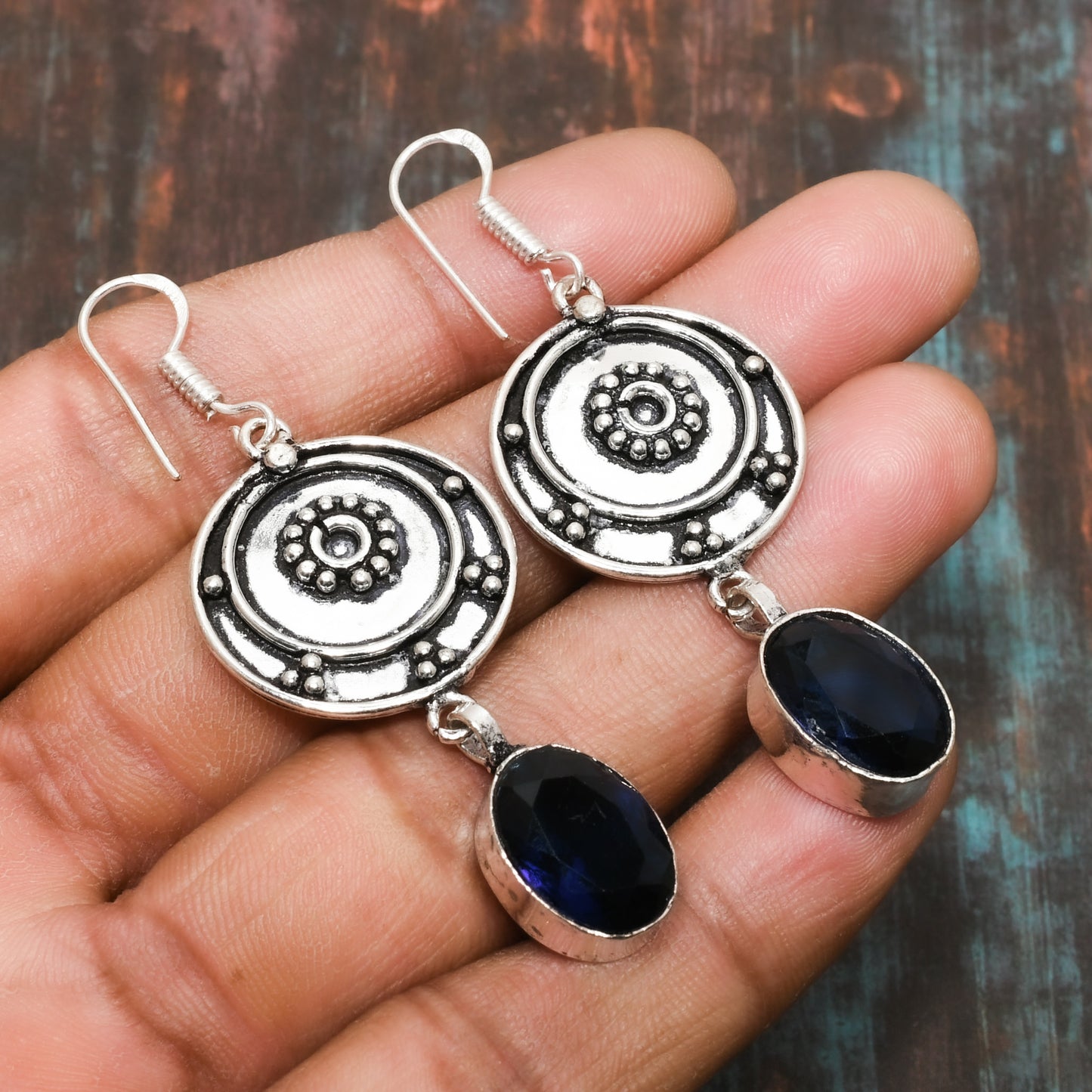 Indigo Dream – Sterling Silver Serenity Earrings