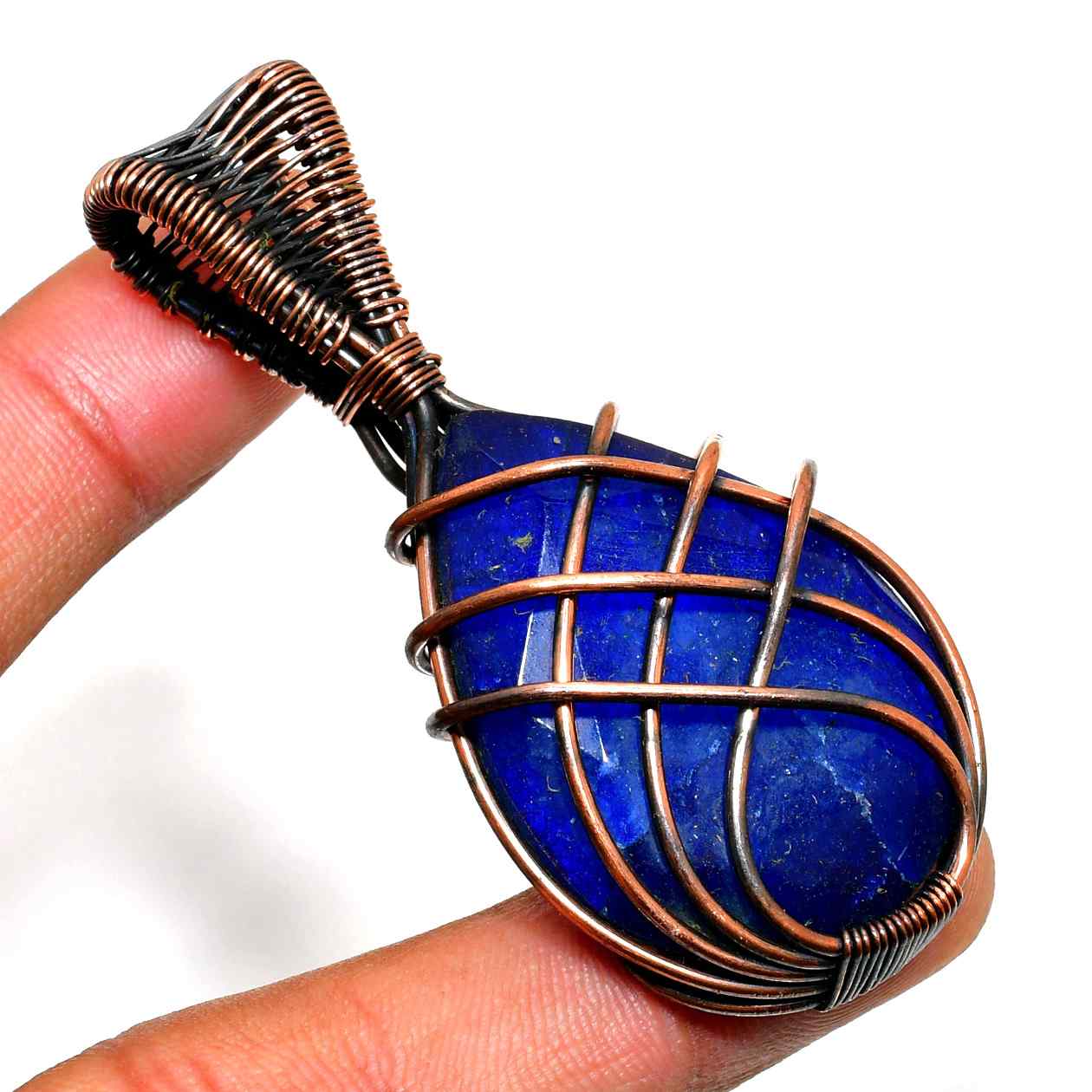 Astra’s Wisdom – Lapis Lazuli Copper Pendant