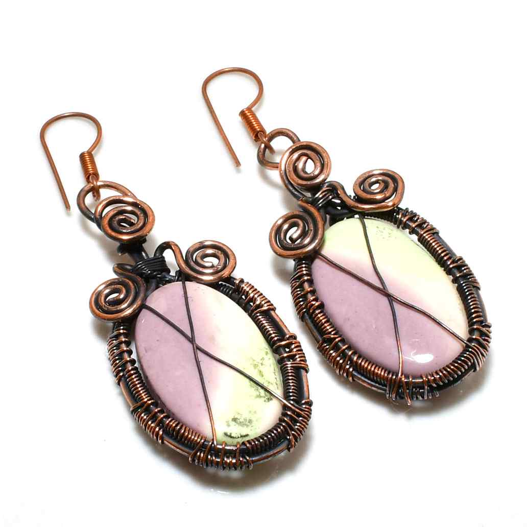 Mystic Meadow – Lavender Amethyst Copper Earrings