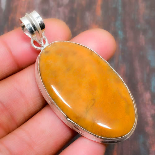 Sunny Serenity – Yellow Jasper & Sterling Silver Pendant