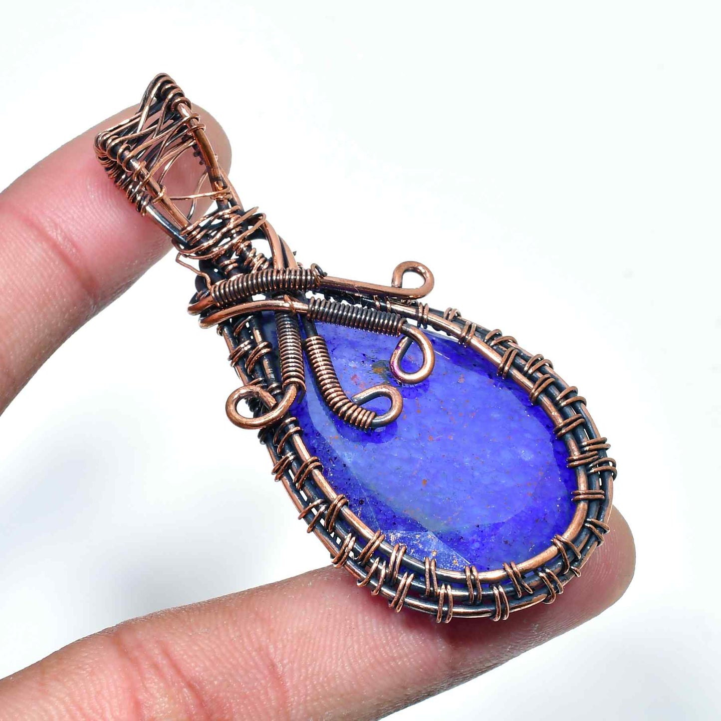 Selene’s Vision – Lapis Lazuli & Copper Pendant