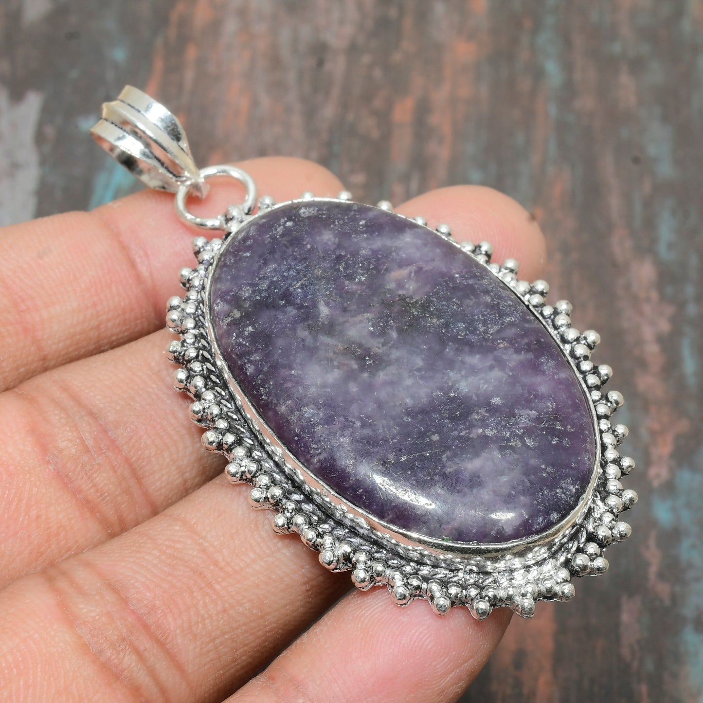 Ezra’s Veil – Amethyst & Sterling Silver Pendant
