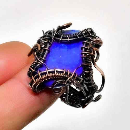 Spirit’s Whisper – Amethyst Copper Ring