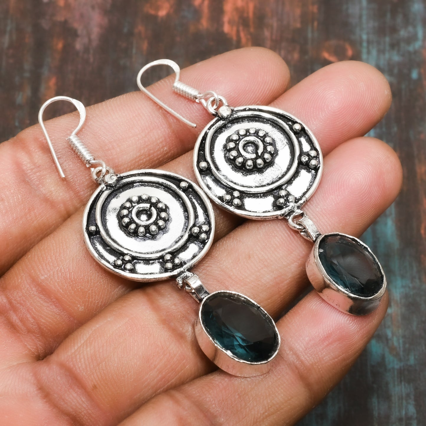 Obsidian Grace – Sterling Silver Black Spinel Earrings