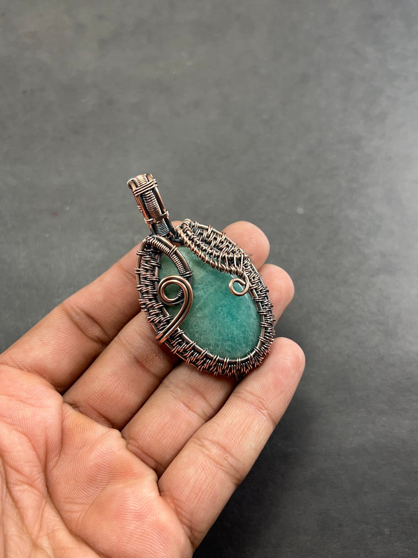Green Amazonite Gemstone Pendant
