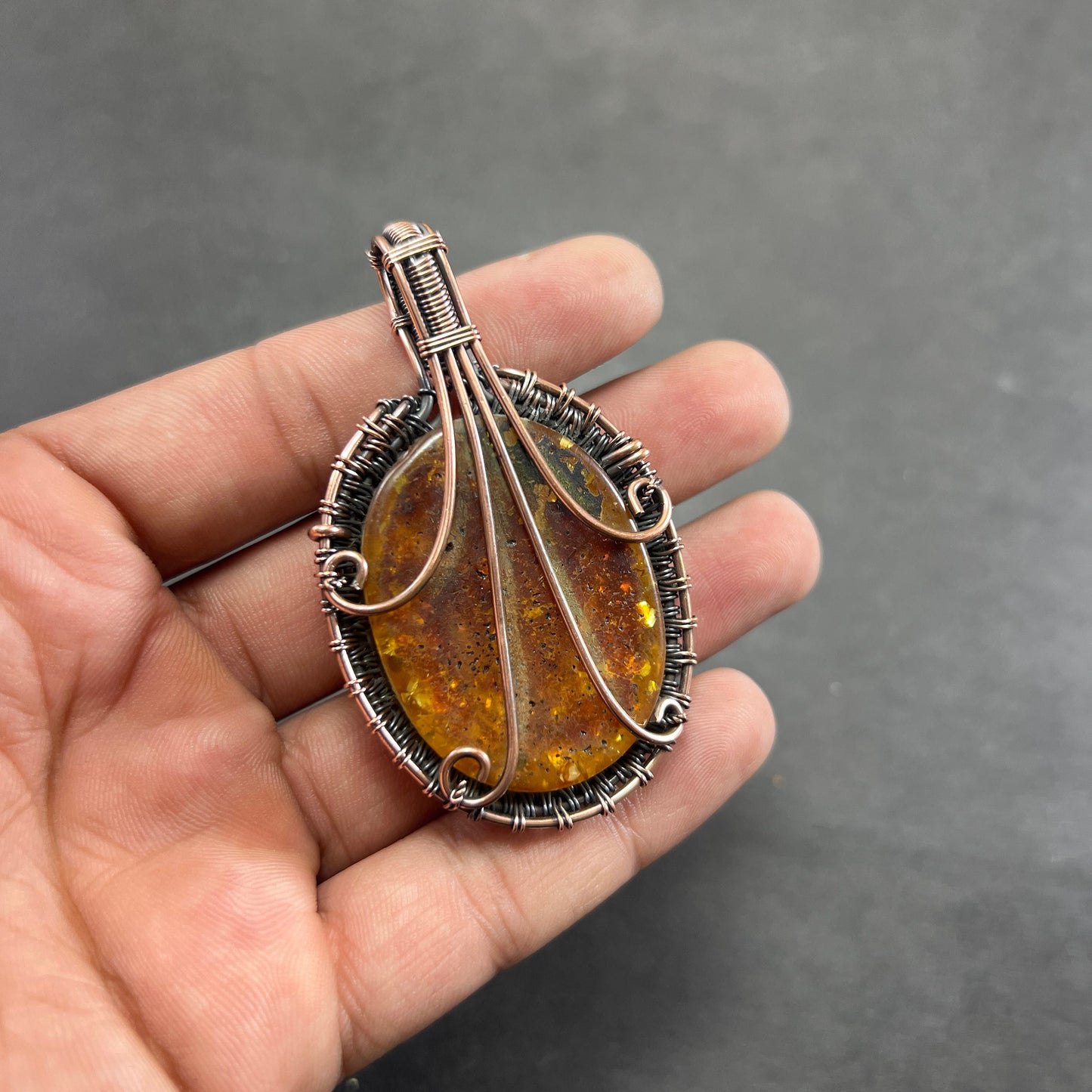 Honey Baltic Amber Gemstone Pendant