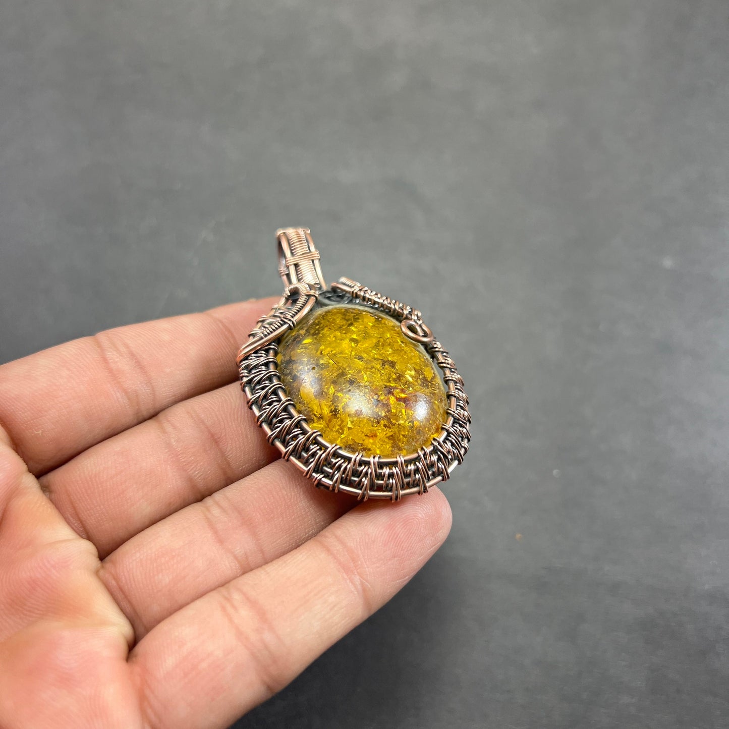 Honey Baltic Amber Gemstone Pendant