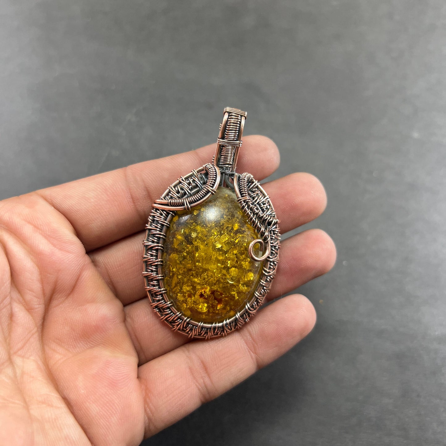 Honey Baltic Amber Gemstone Pendant