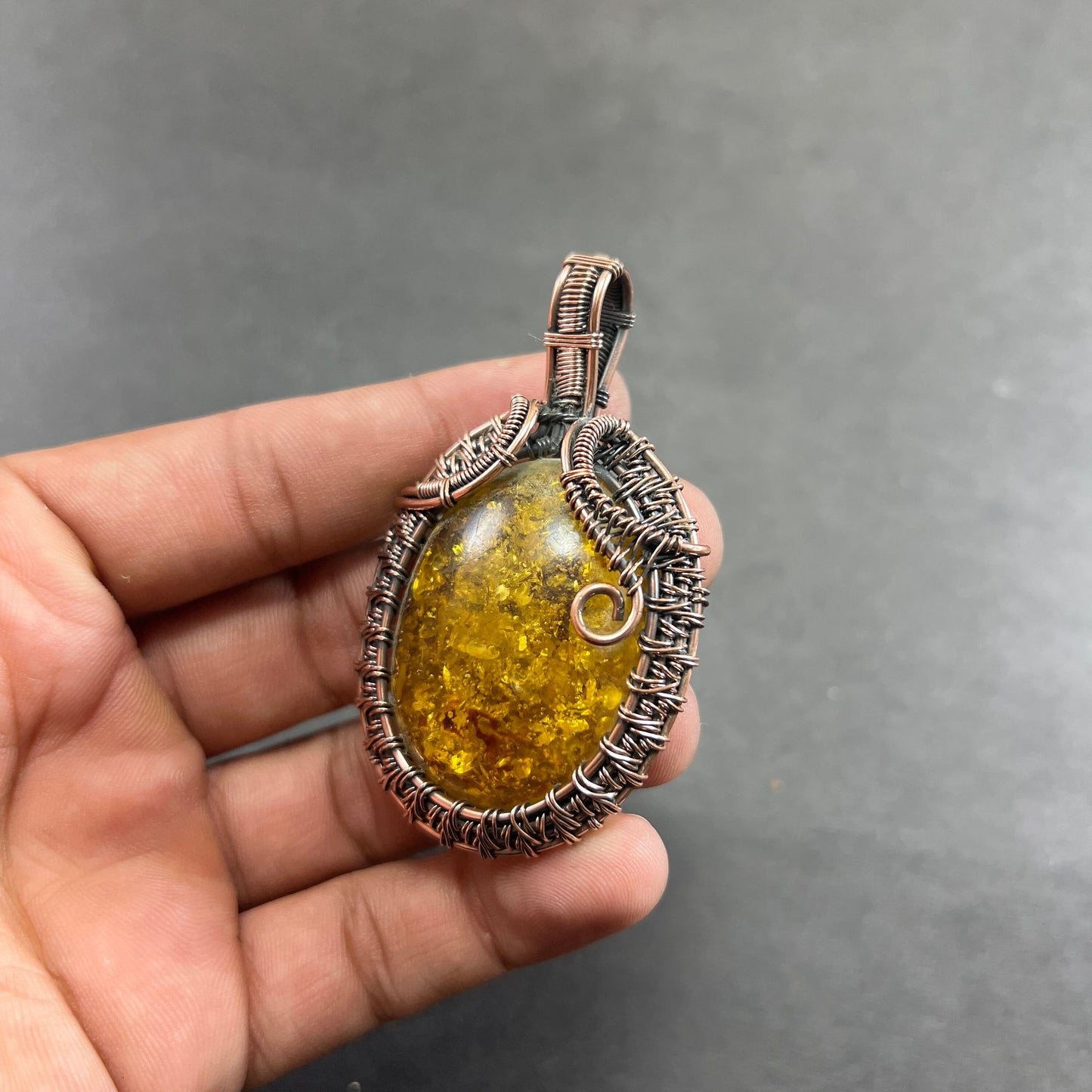 Honey Baltic Amber Gemstone Pendant