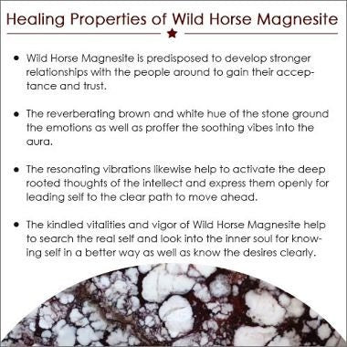 Brown & White Wild Horse Gemstone Pendant