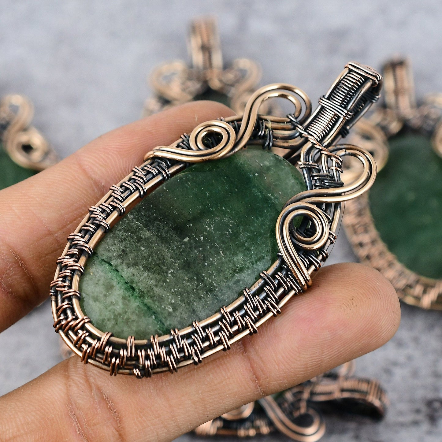 Green Aventurine Gemstone Pendant