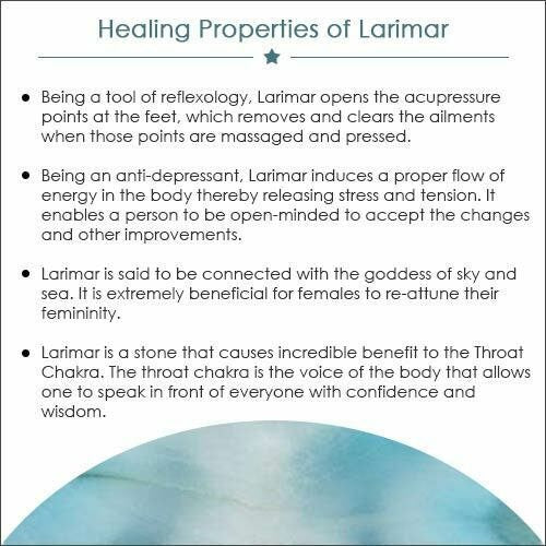 Blue Larimar Gemstone Pendant