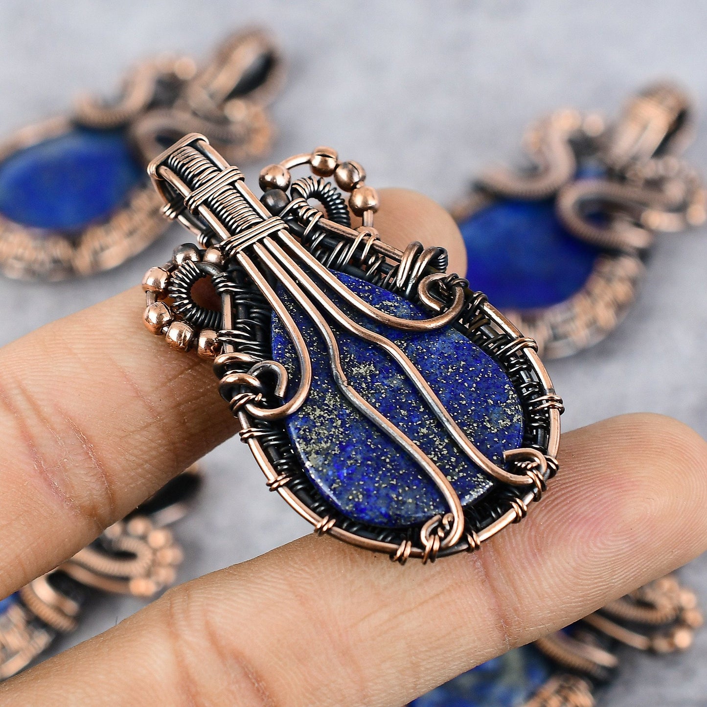 Blue Lapis Lazuli Gemstone Pendant