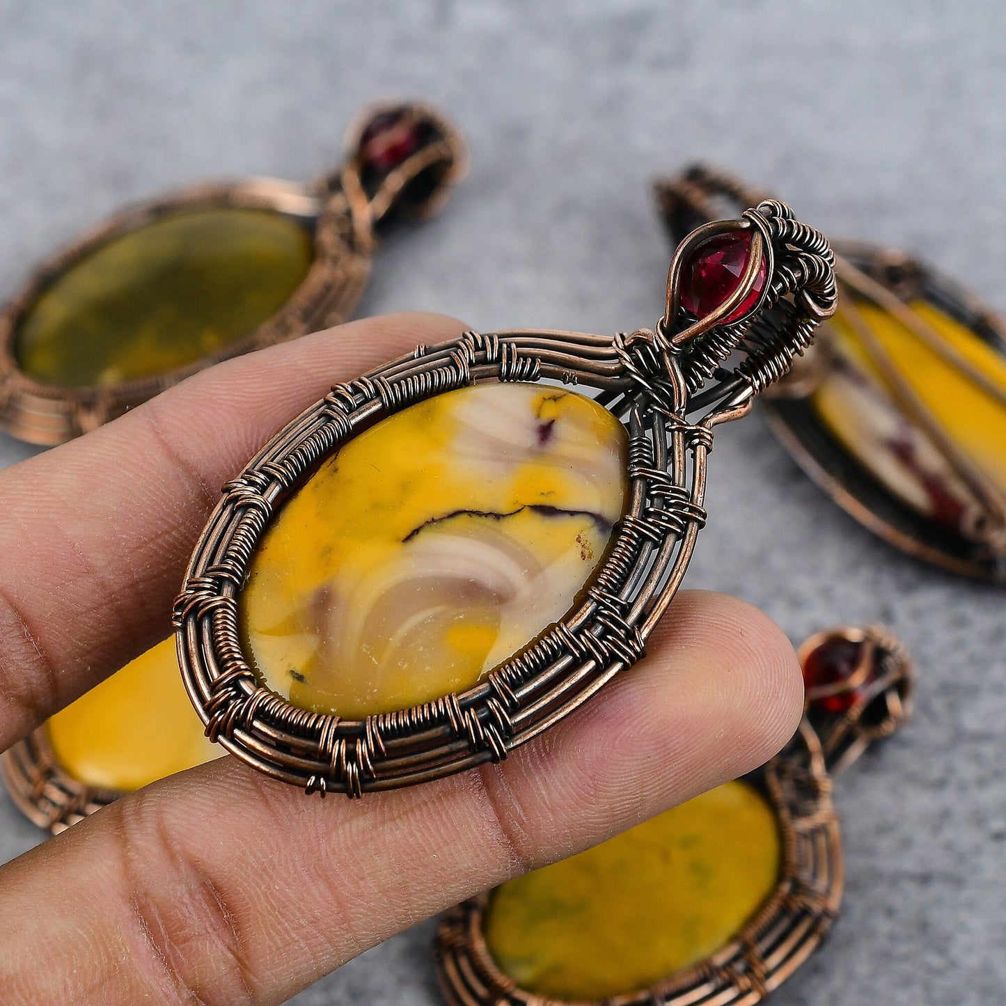 Multicolor Mookaite Gemstone Pendant