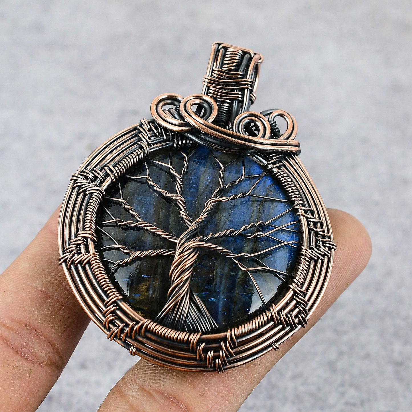 Blue Labradorite Gemstone Pendant