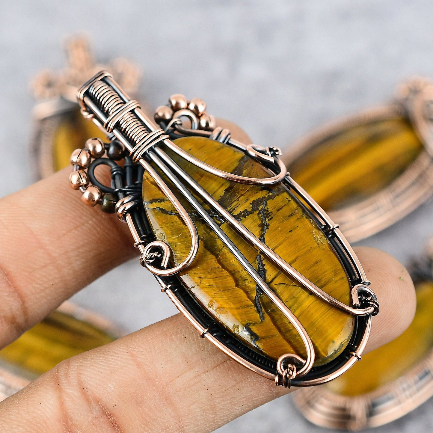 Golden Tiger Eye Gemstone Pendant