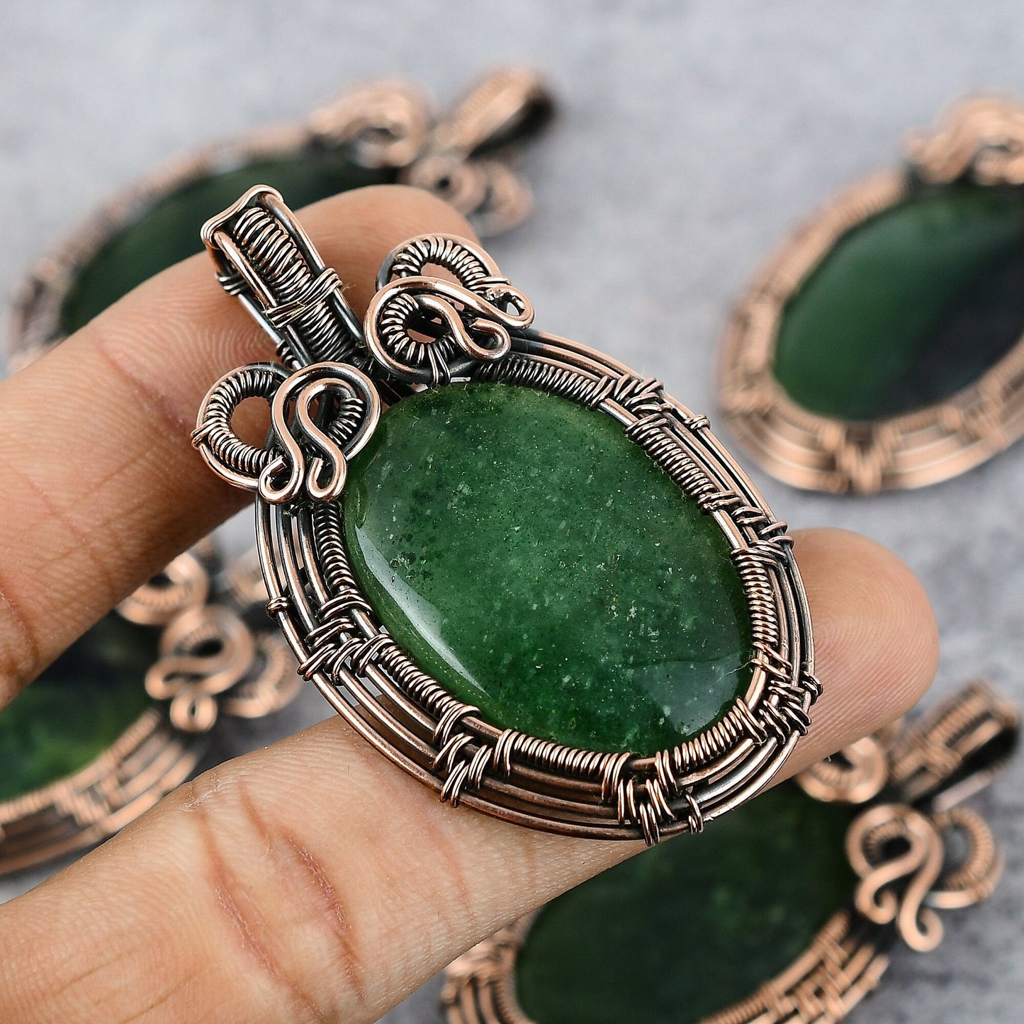 Green Aventurine Gemstone Pendant