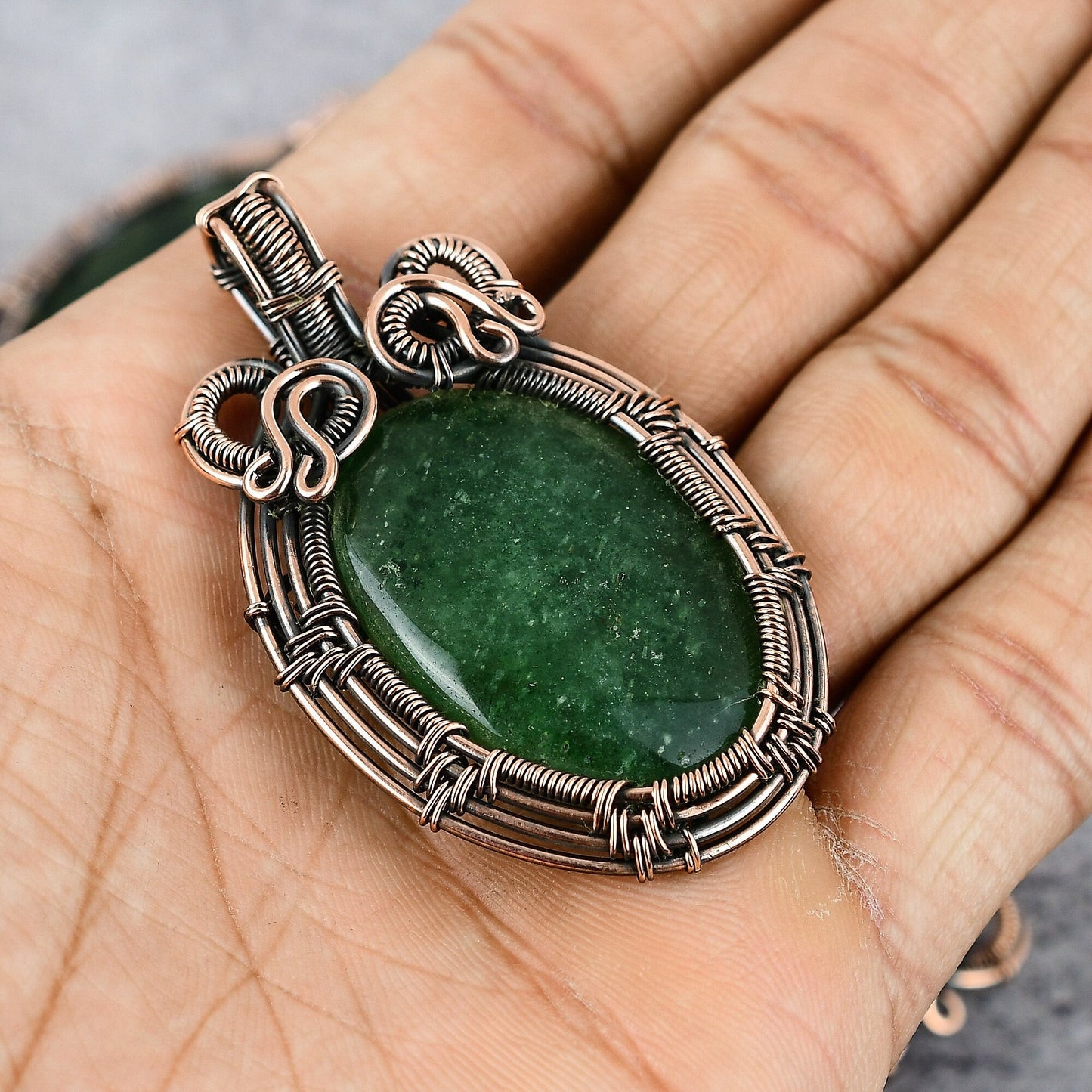 Green Aventurine Gemstone Pendant