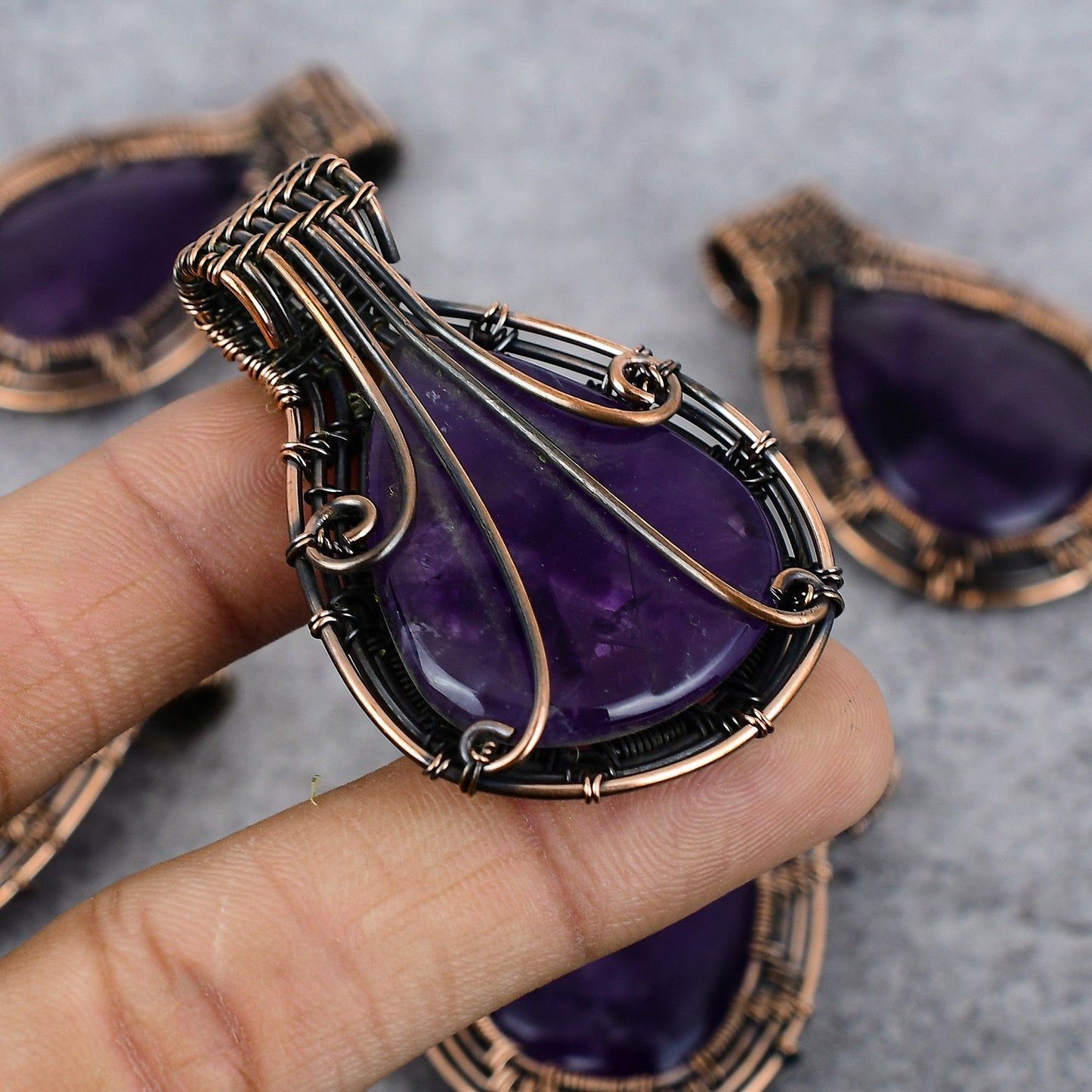 Purple Amethyst Gemstone Pendant