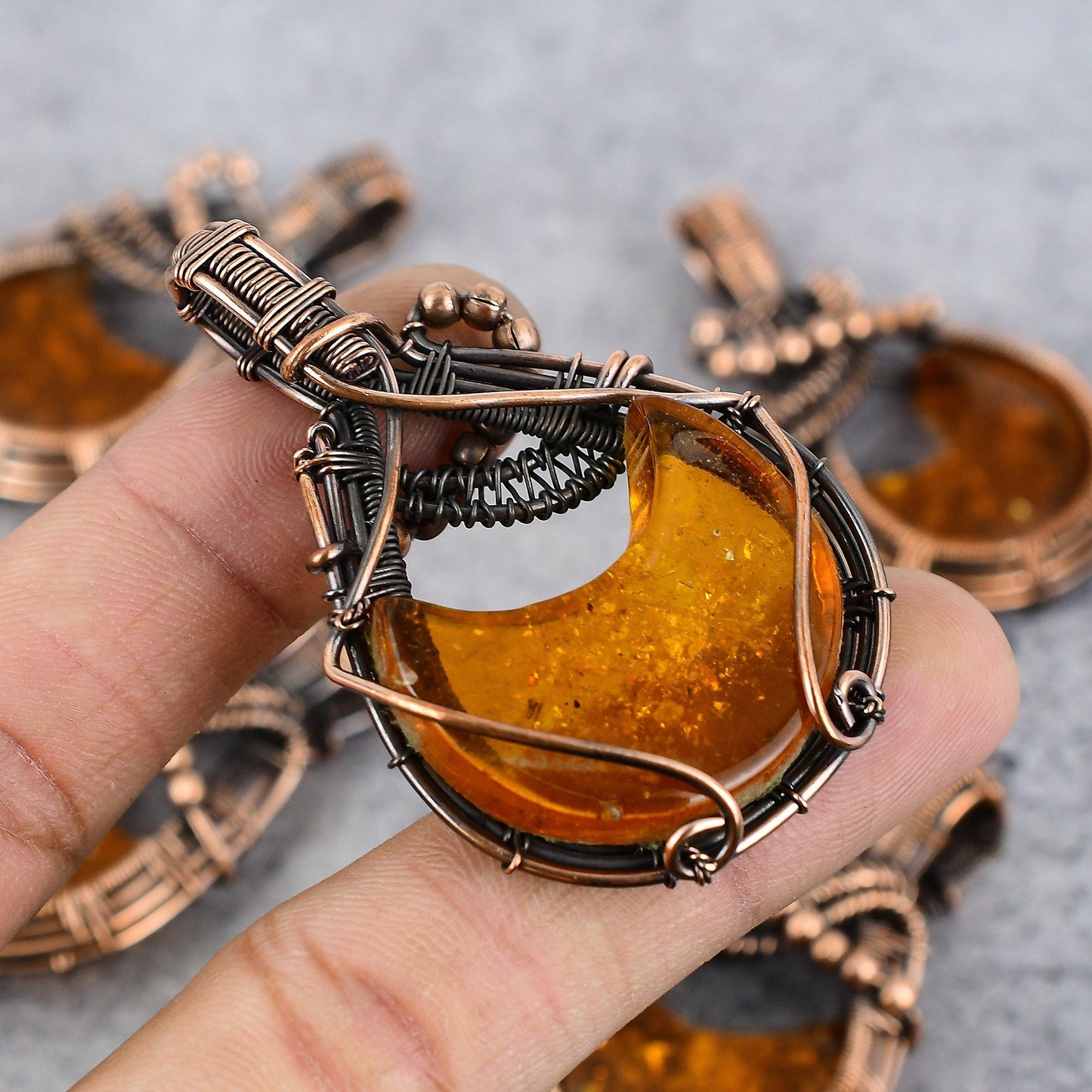 Honey Amber Gemstone Pendant