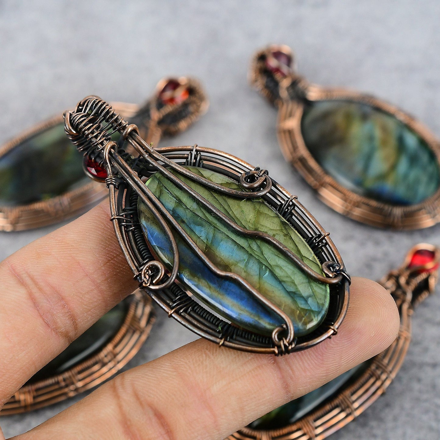 Blue Labradorite Gemstone Pendant