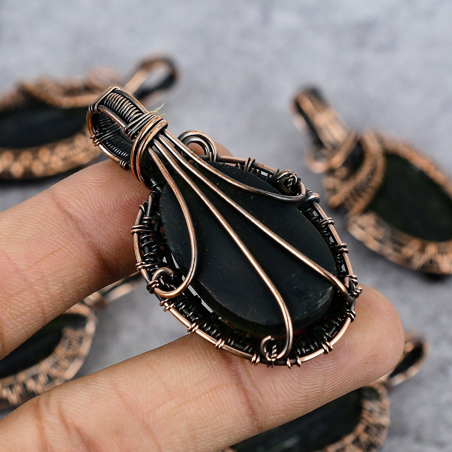 Black Tourmaline Gemstone Pendant
